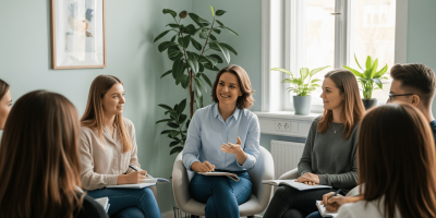 un groupe d'écoute représentant un reseau
