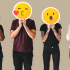 différentes émotions sous forme d'émojis remplacent des visages