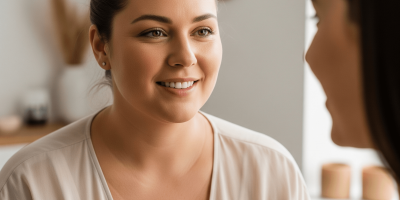 deux femmes discutent positivement